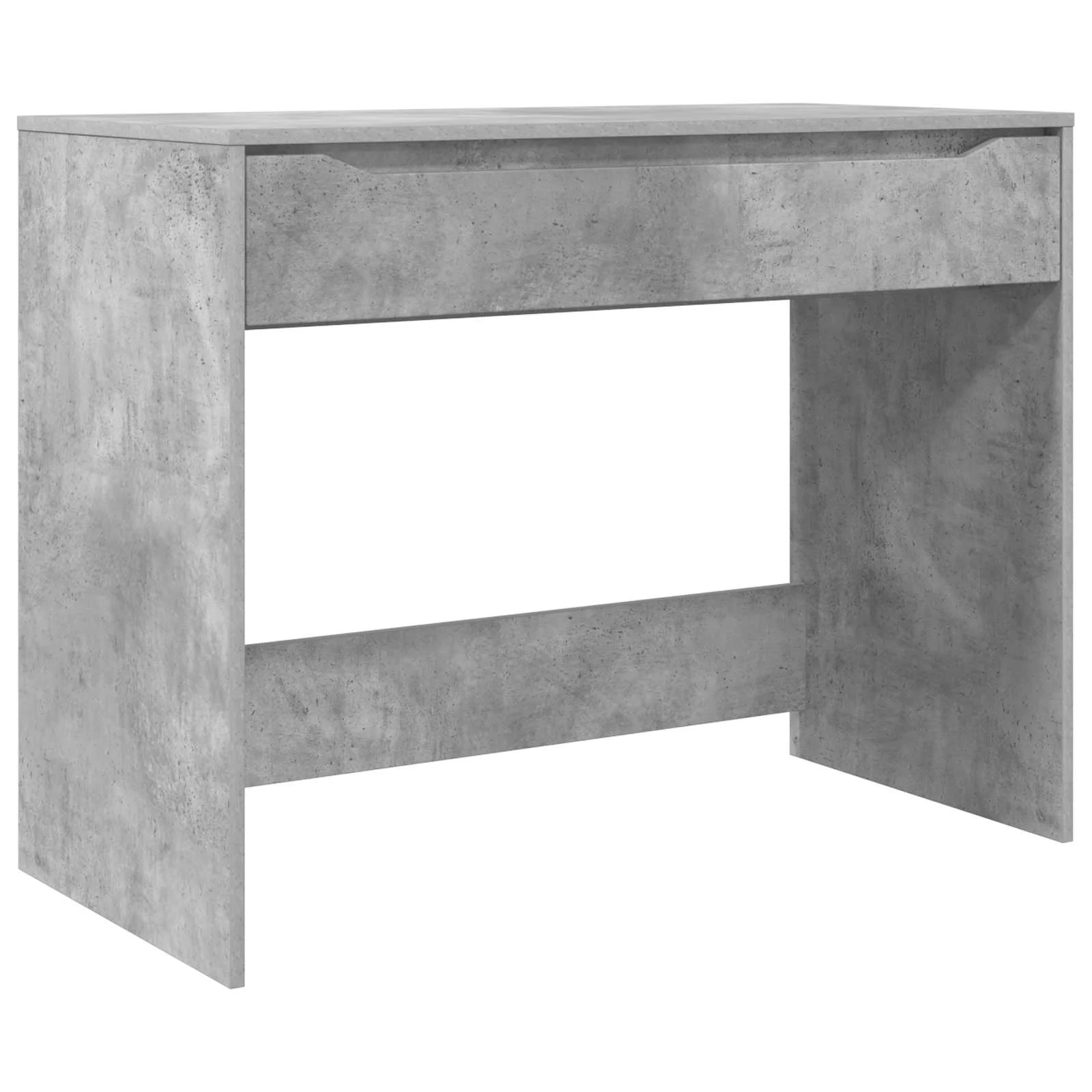 Bureau 100 x 50 x 78 cm gris béton – vue de côté