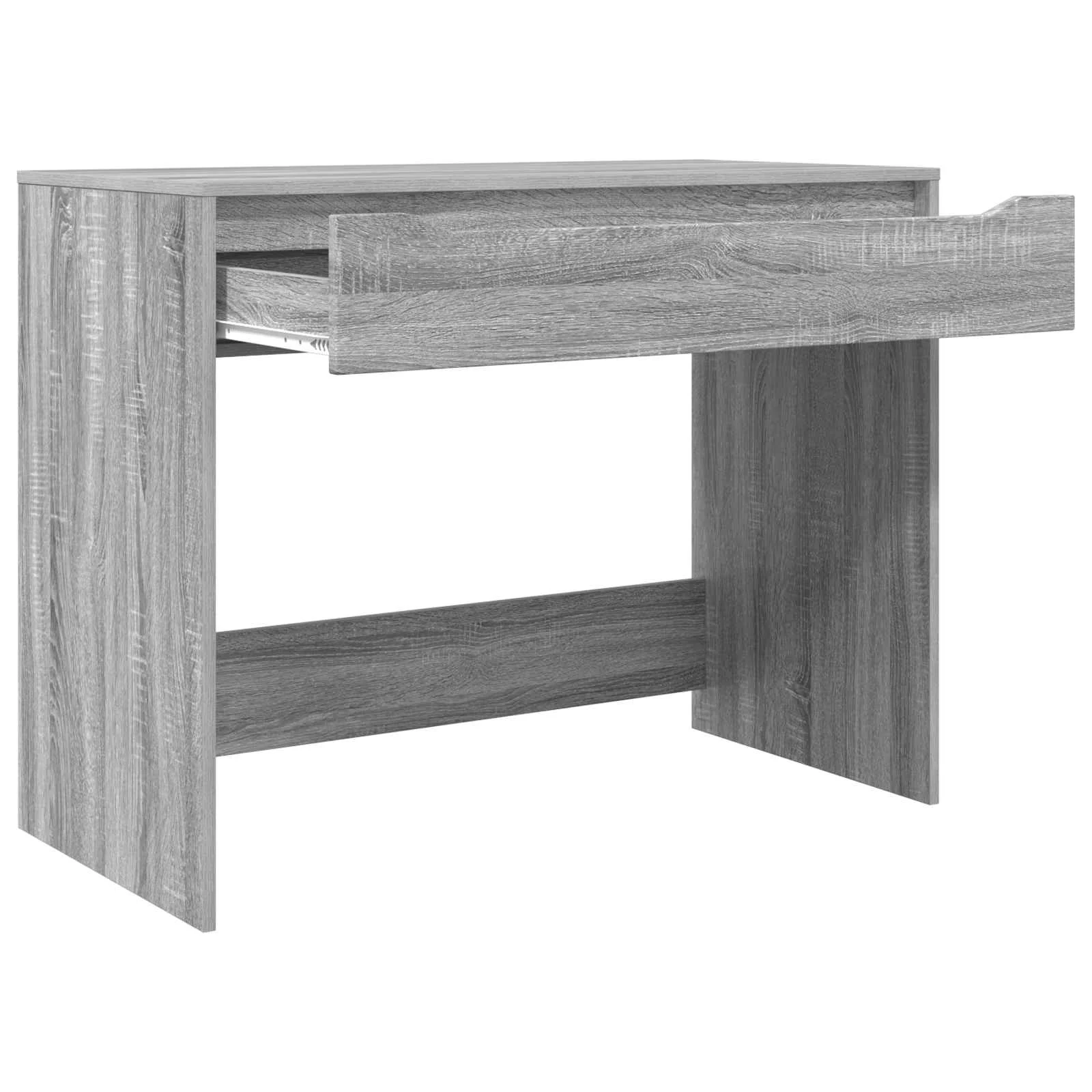 Bureau 100 x 50 x 78 cm gris sonoma – vue de dessus