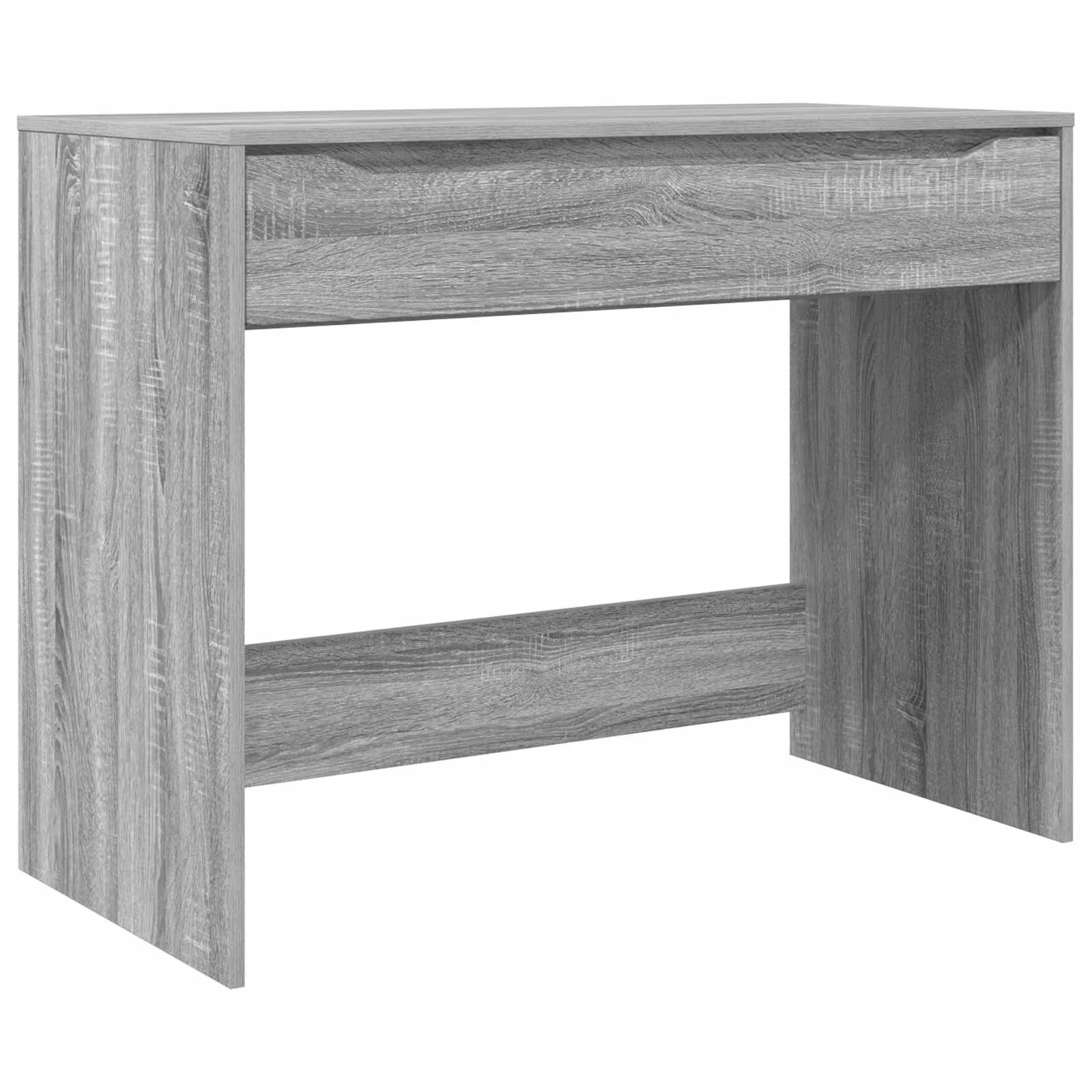 Bureau 100 x 50 x 78 cm gris sonoma – vue de côté