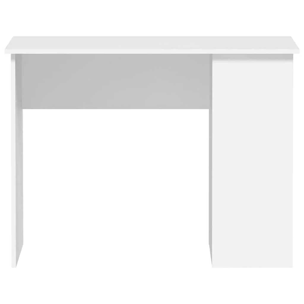 Bureau 100 x 55 x 75 cm blanc bois d'ingénierie – vue de détail