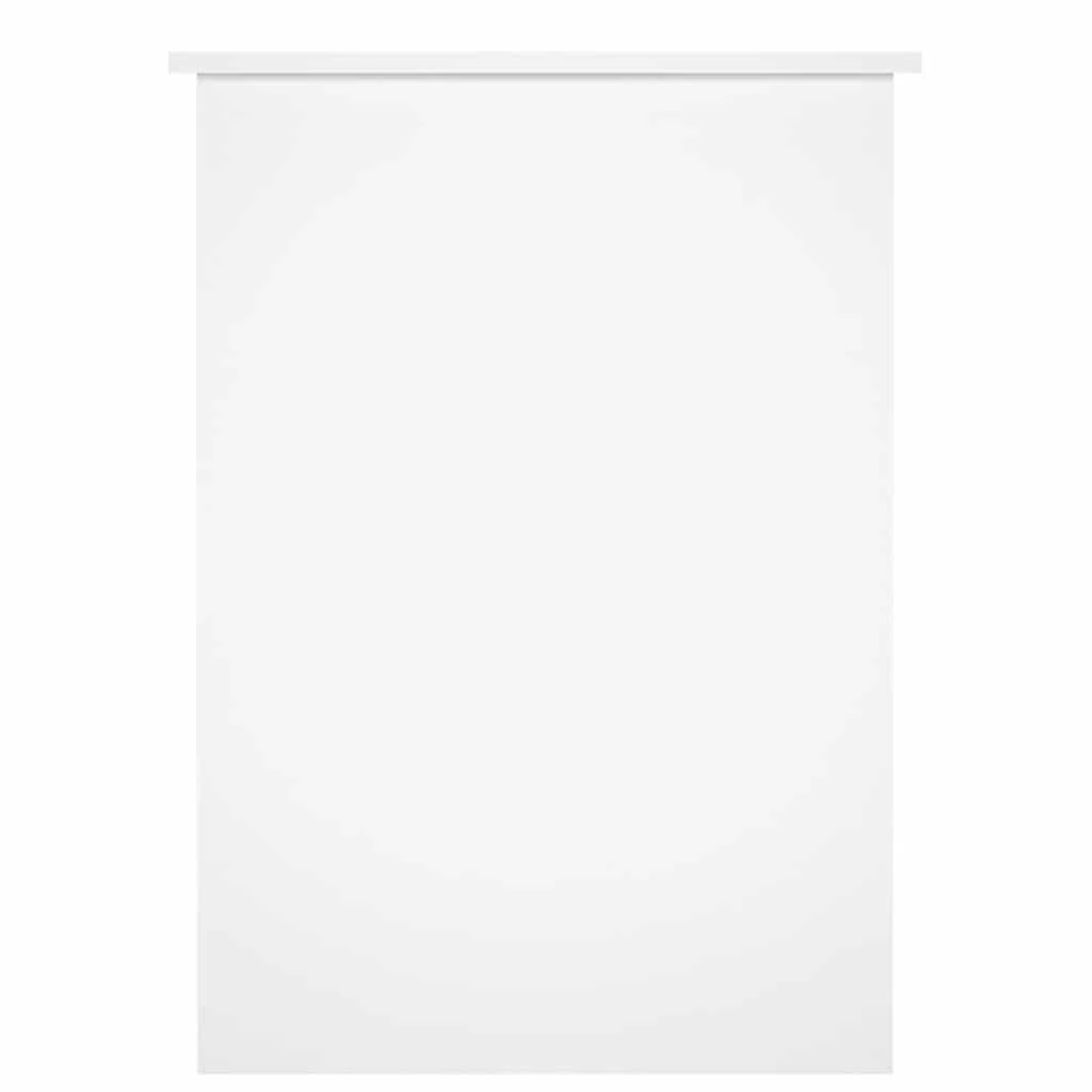 Bureau 100 x 55 x 75 cm blanc brillant bois d'ingénierie – vue en situation
