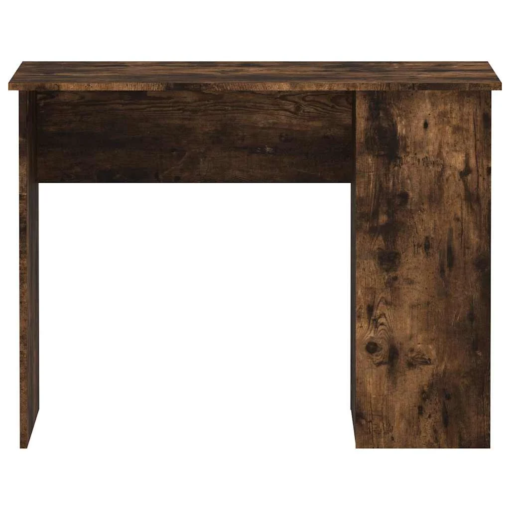 Bureau 100 x 55 x 75 cm chêne fumé bois d'ingénierie – vue de détail