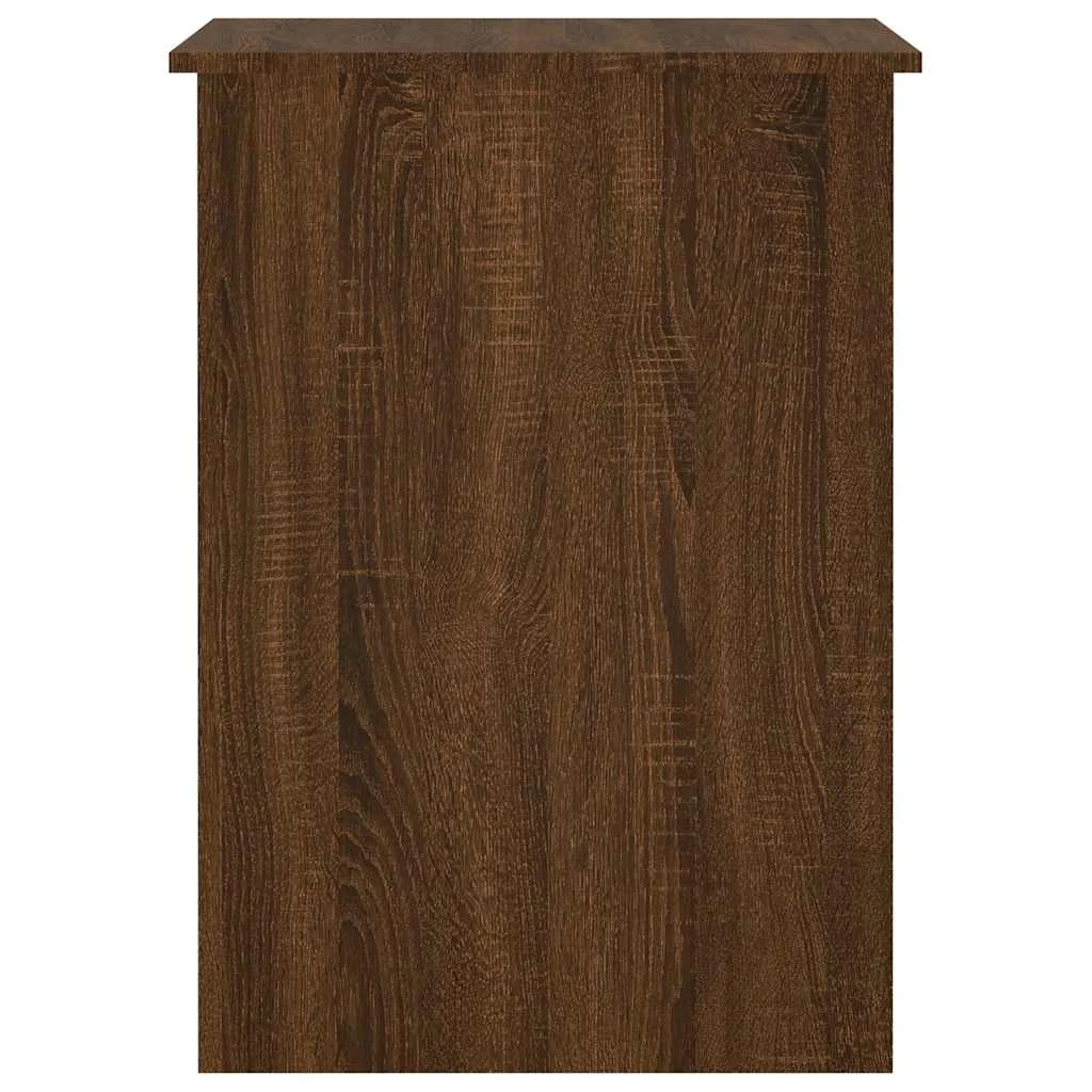Bureau 100 x 55 x 75 cm chêne marron bois d'ingénierie – vue en situation