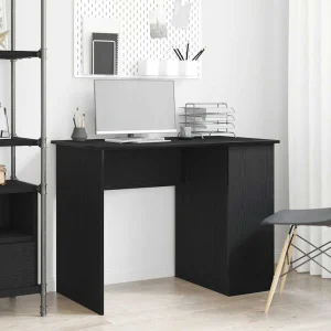 Bureau 100 x 55 x 75 cm chêne noir bois d'ingénierie – vue d’ensemble