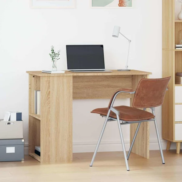 Bureau 100 x 55 x 75 cm chêne sonoma bois d'ingénierie – vue d’ensemble