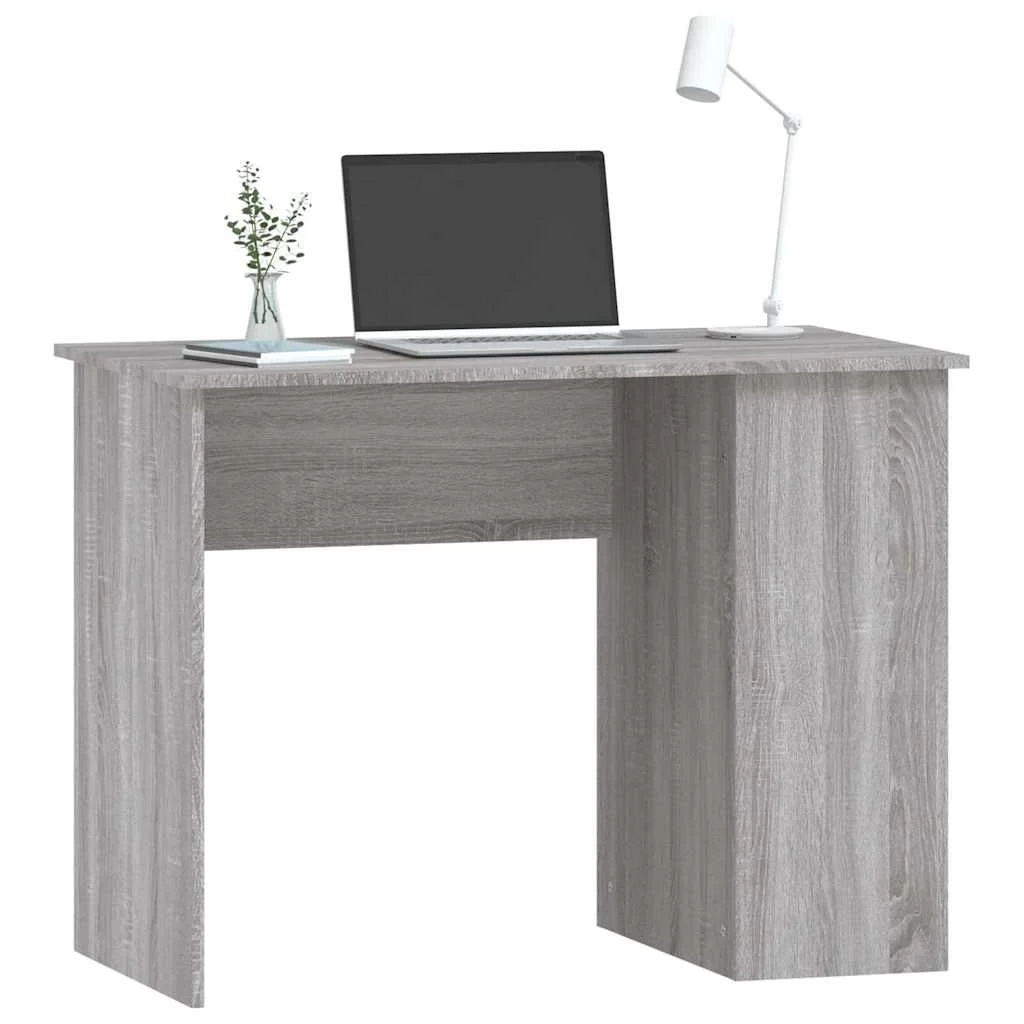 Bureau 100 x 55 x 75 cm sonoma gris bois d'ingénierie – vue de dessus