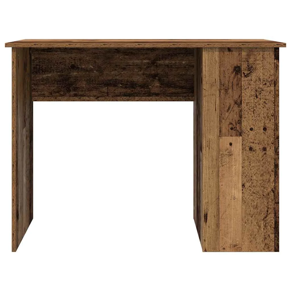 Bureau 100 x 55 x 75 cm vieux bois bois d'ingénierie – vue en situation