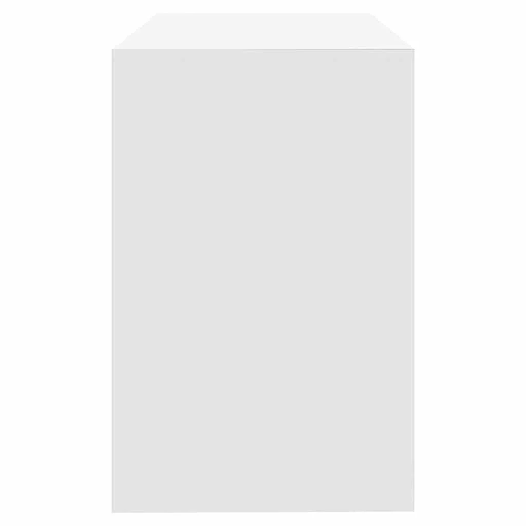 Bureau 101 x 50 x 76,5 cm blanc aggloméré – vue de dos