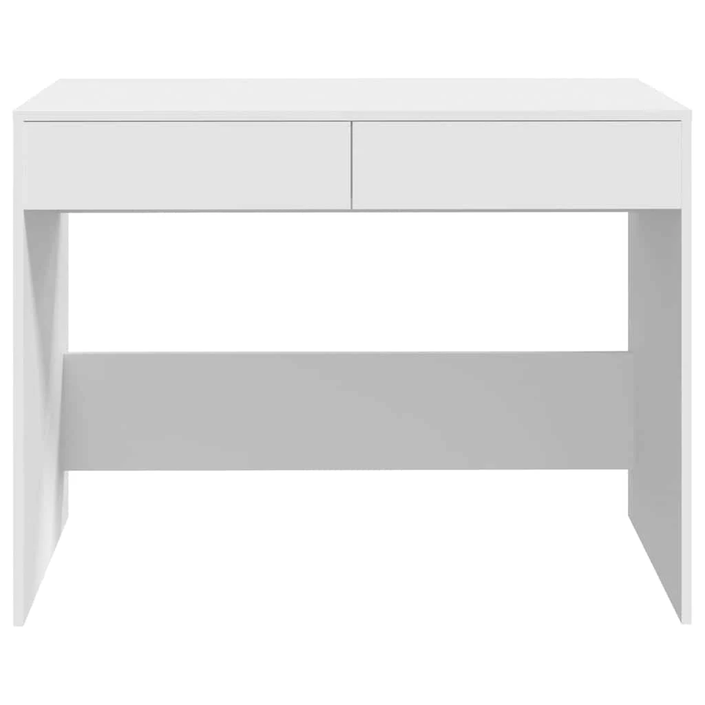 Bureau 101 x 50 x 76,5 cm blanc aggloméré – vue en situation