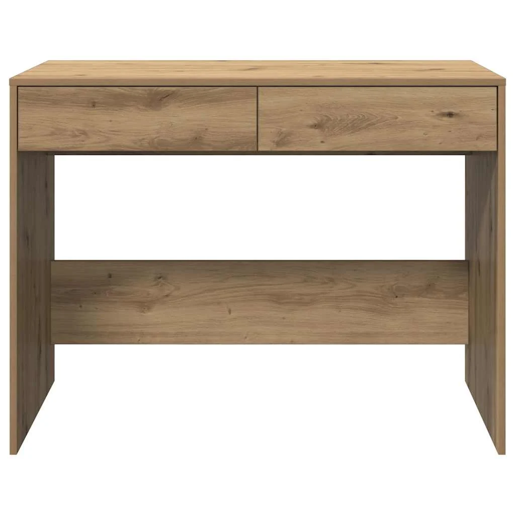 Bureau 101 x 50 x 76,5 cm chêne artisanal bois d'ingénierie – vue de dessus