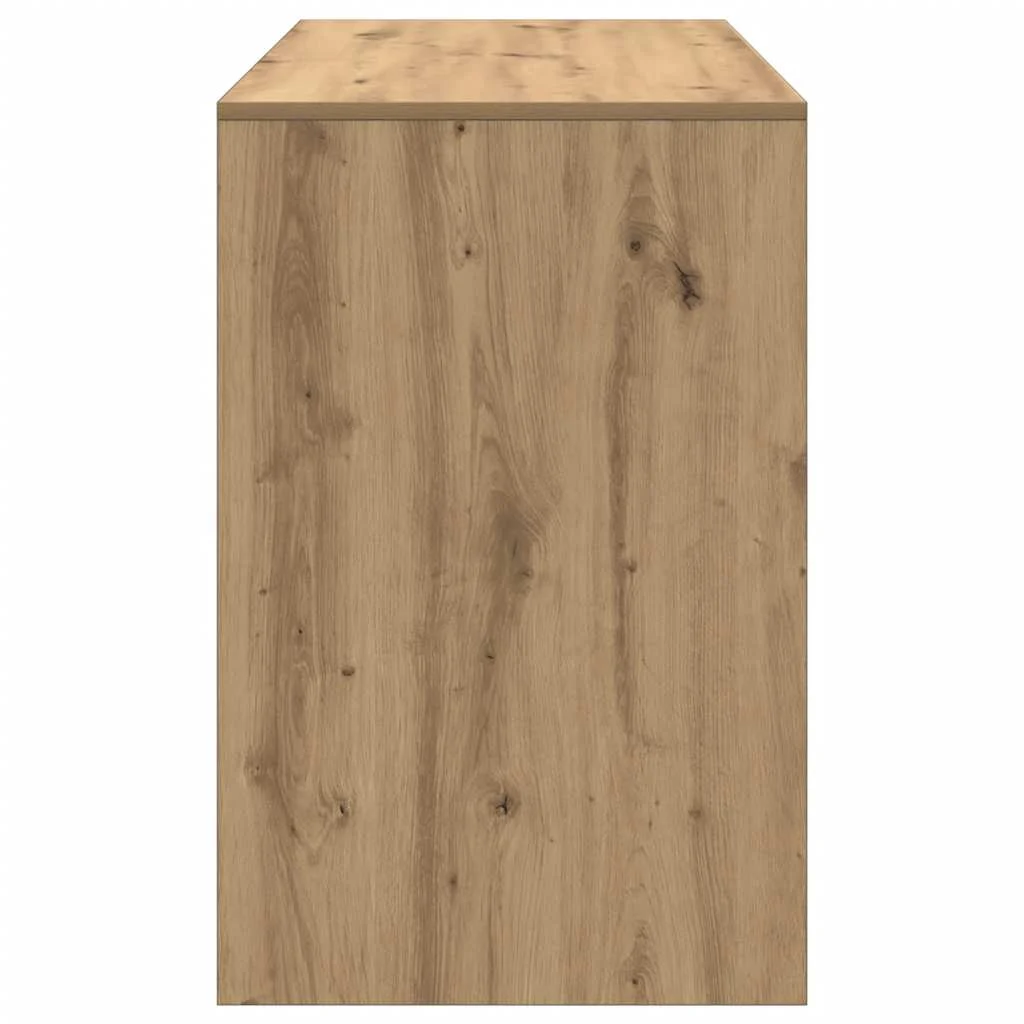 Bureau 101 x 50 x 76,5 cm chêne artisanal bois d'ingénierie – vue de dos