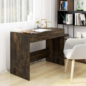 Bureau 101 x 50 x 76,5 cm chêne fumé aggloméré – vue d’ensemble