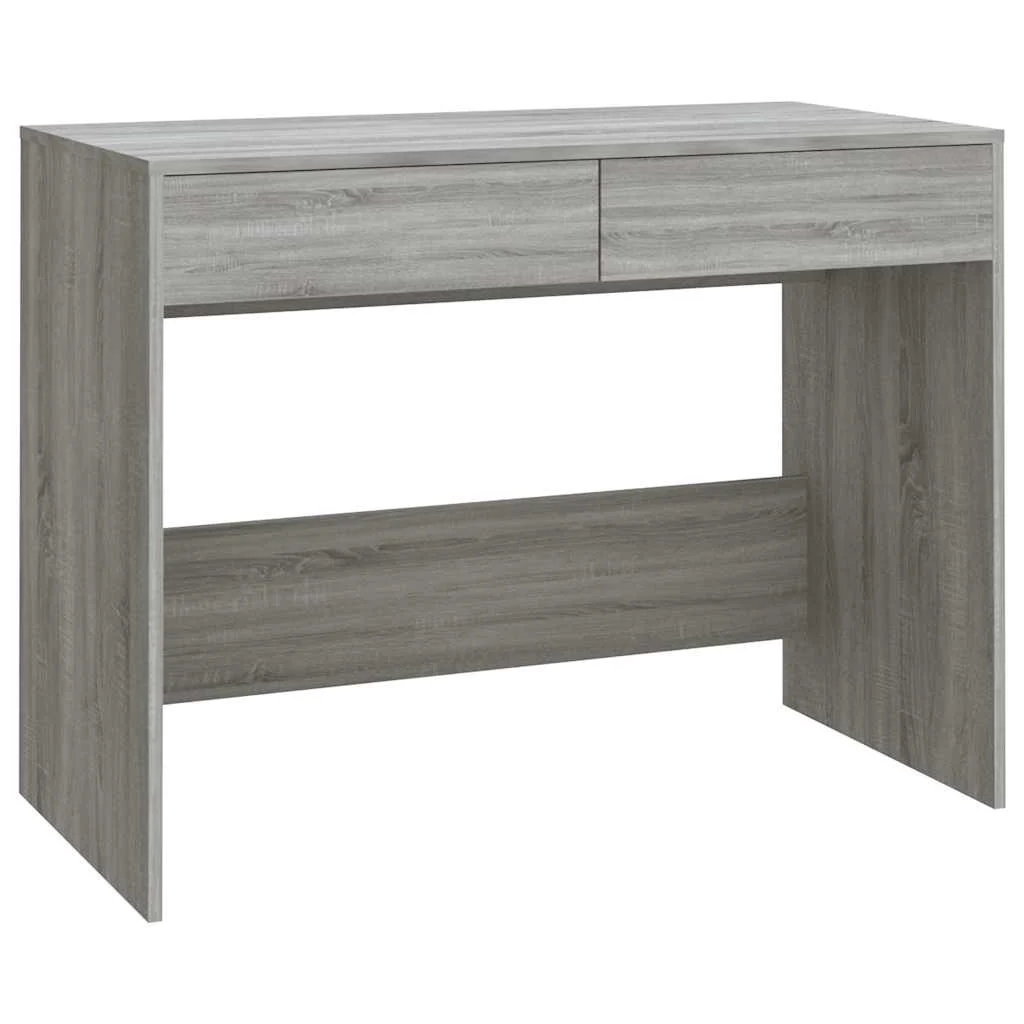 Bureau 101 x 50 x 76,5 cm sonoma gris bois d'ingénierie – vue de côté