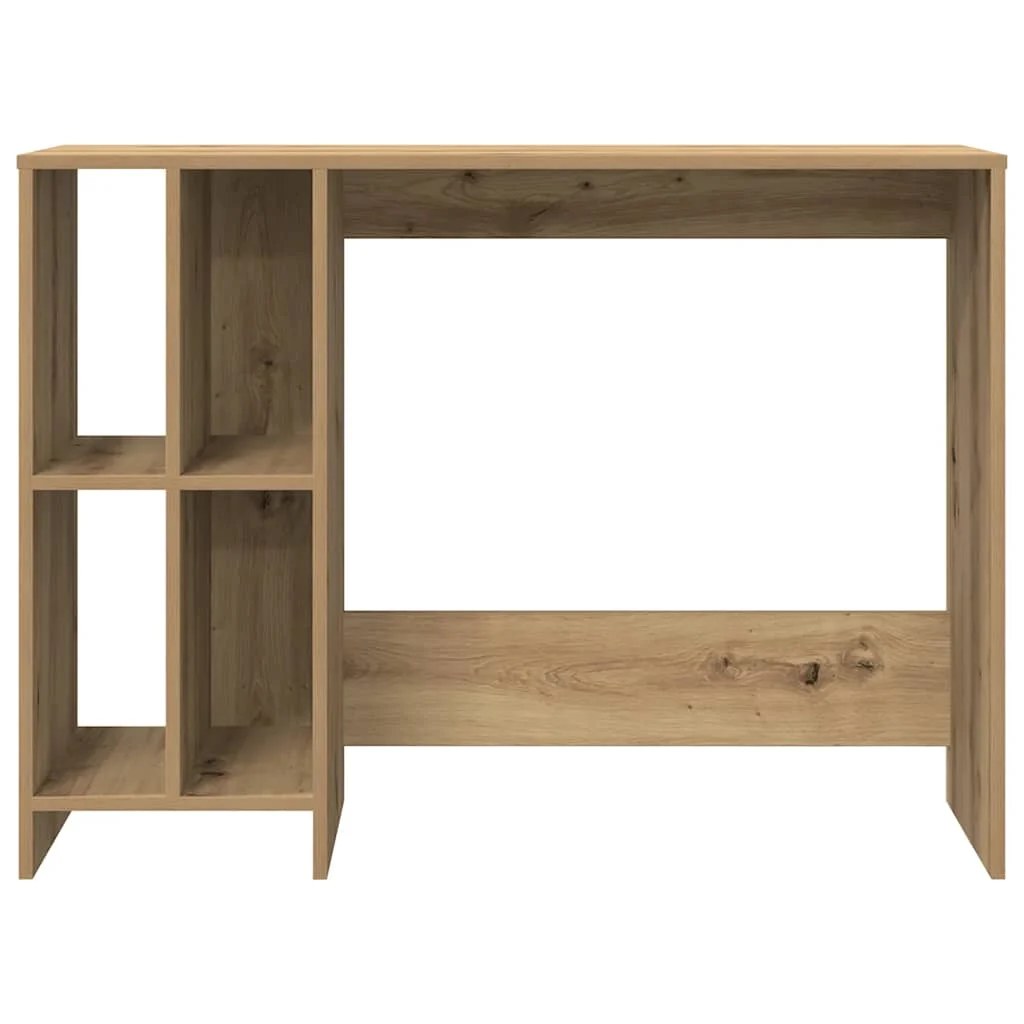 Bureau 102,5 x 35 x 75 cm chêne artisanal bois d'ingénierie – vue de dessus