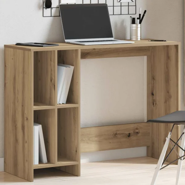 Bureau 102,5 x 35 x 75 cm chêne artisanal bois d'ingénierie – vue d’ensemble