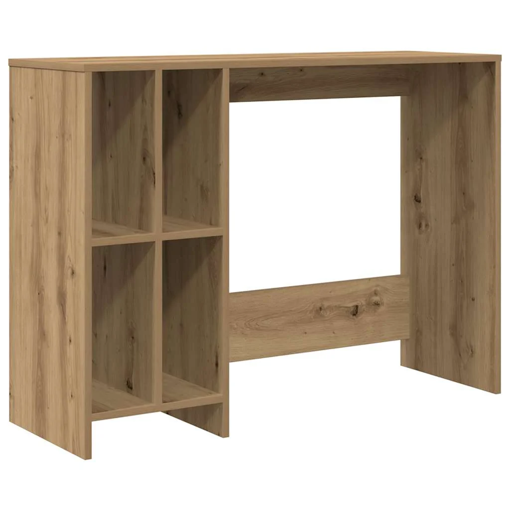 Bureau 102,5 x 35 x 75 cm chêne artisanal bois d'ingénierie – vue de côté