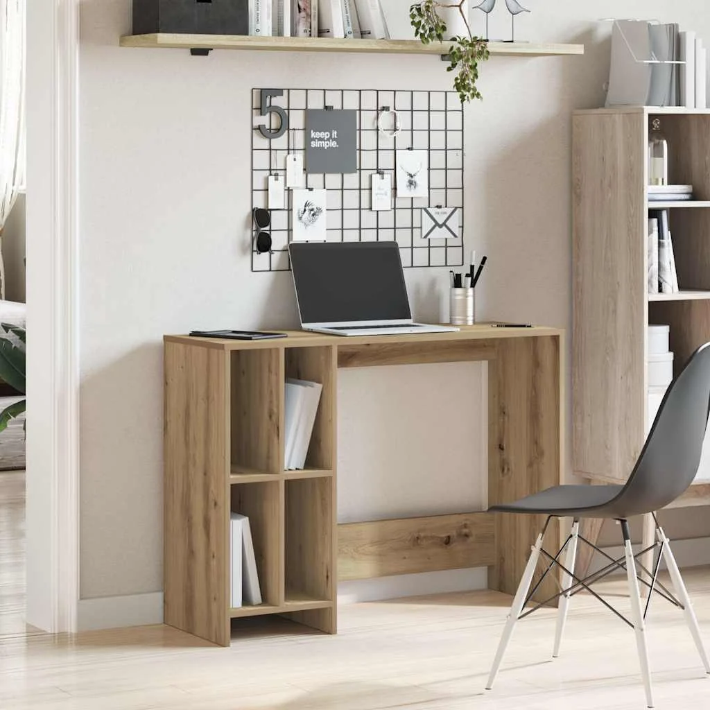 Bureau 102,5 x 35 x 75 cm chêne artisanal bois d'ingénierie – vue de détail