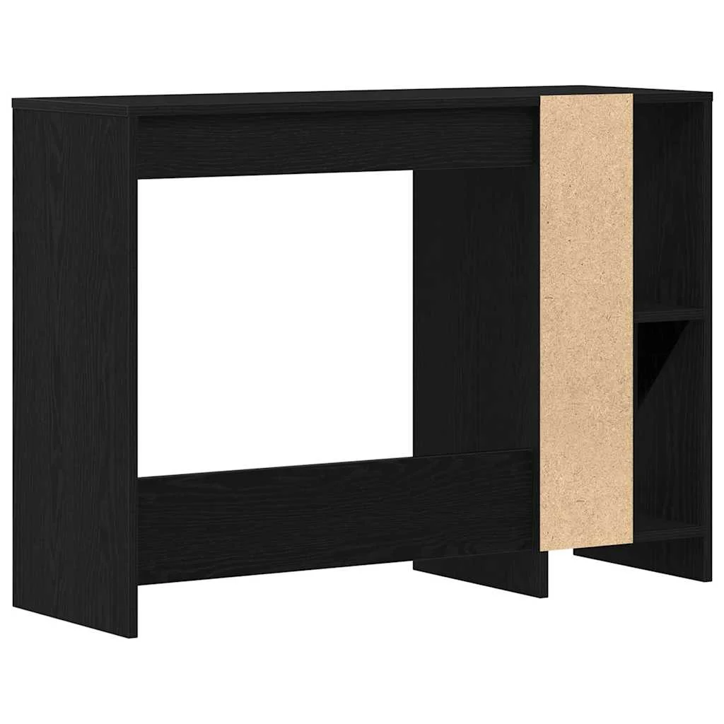 Bureau 102,5 x 35 x 75 cm chêne noir bois d'ingénierie – vue de dessus