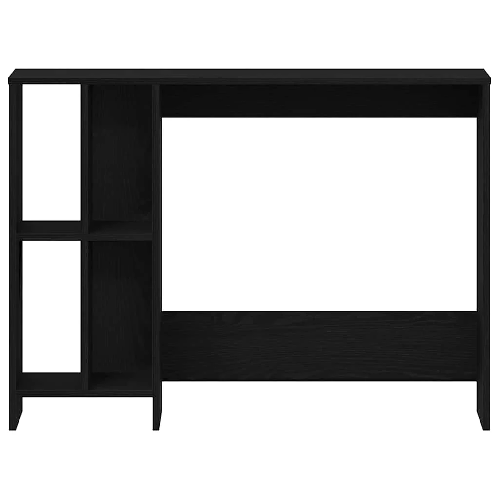 Bureau 102,5 x 35 x 75 cm chêne noir bois d'ingénierie – vue de dos