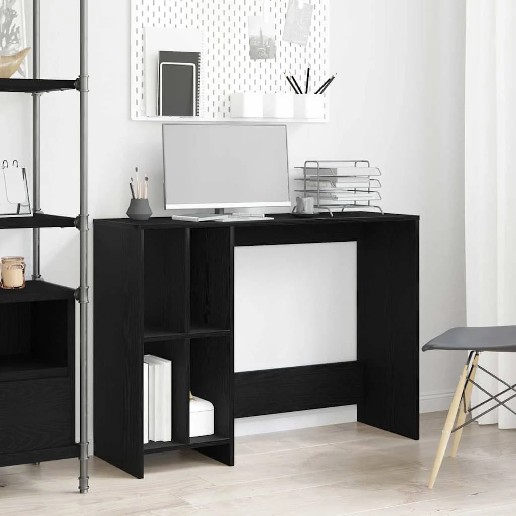 Bureau 102,5 x 35 x 75 cm chêne noir bois d'ingénierie – vue d’ensemble