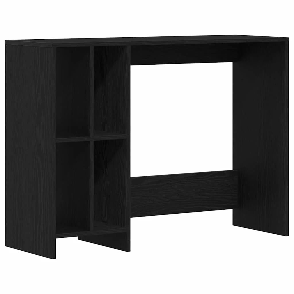 Bureau 102,5 x 35 x 75 cm chêne noir bois d'ingénierie – vue de côté