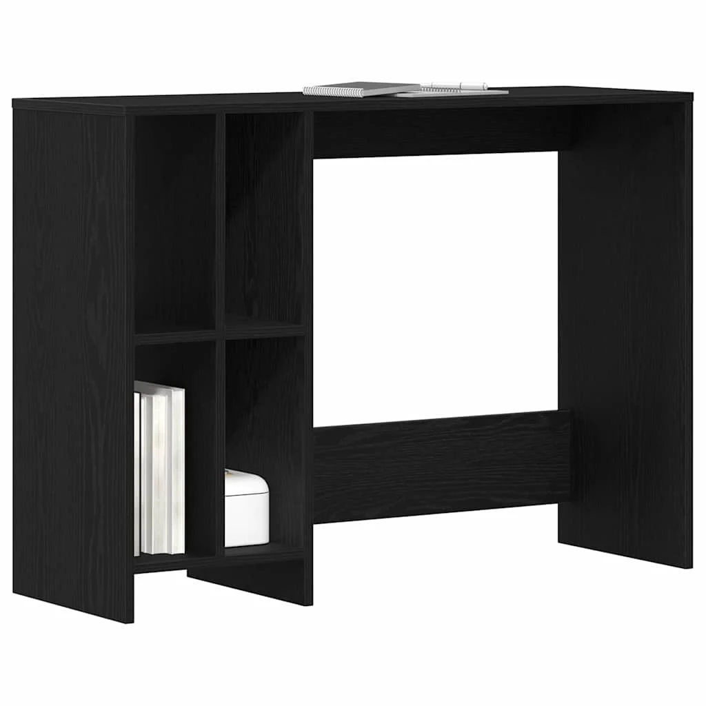 Bureau 102,5 x 35 x 75 cm chêne noir bois d'ingénierie – vue de détail