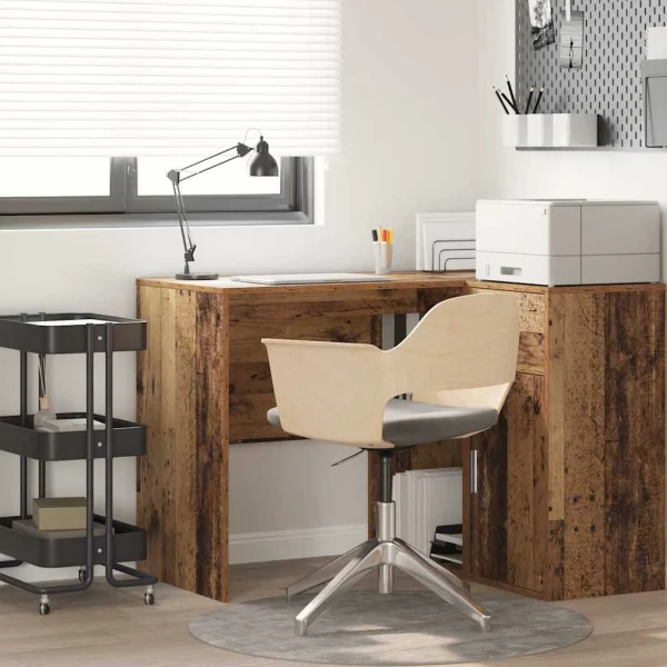 Bureau 102 x 50 x 75 cm bois ancien bois d'ingénierie – vue d’ensemble