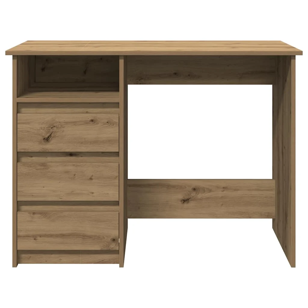 Bureau 102 x 50 x 75 cm chêne artisanal bois d'ingénierie – vue en situation