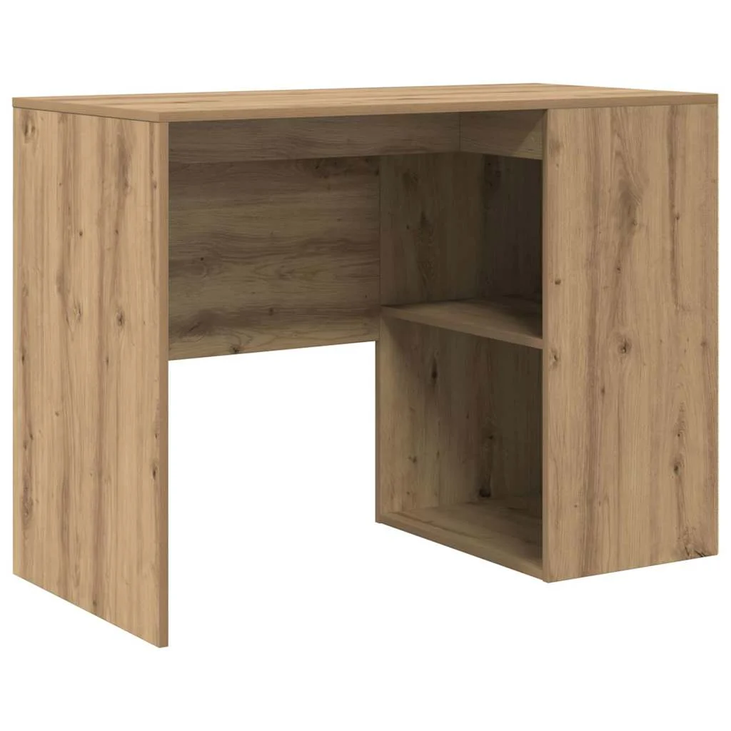 Bureau 102 x 50 x 75 cm chêne artisanal bois d'ingénierie – modèle 2 – vue de côté