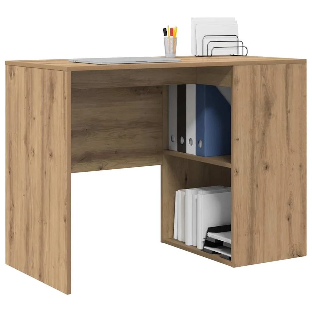 Bureau 102 x 50 x 75 cm chêne artisanal bois d'ingénierie – modèle 2 – vue de détail
