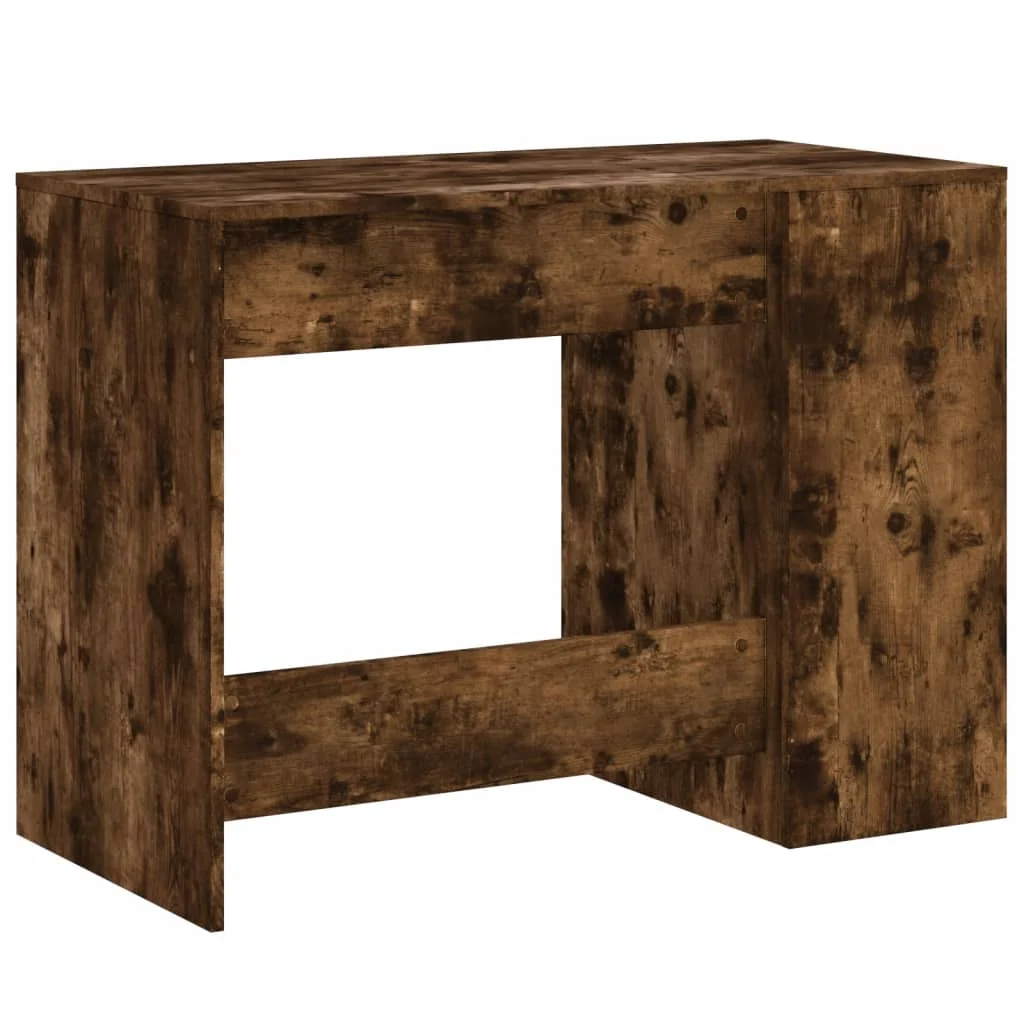 Bureau 102 x 50 x 75 cm chêne fumé bois d'ingénierie – vue en situation
