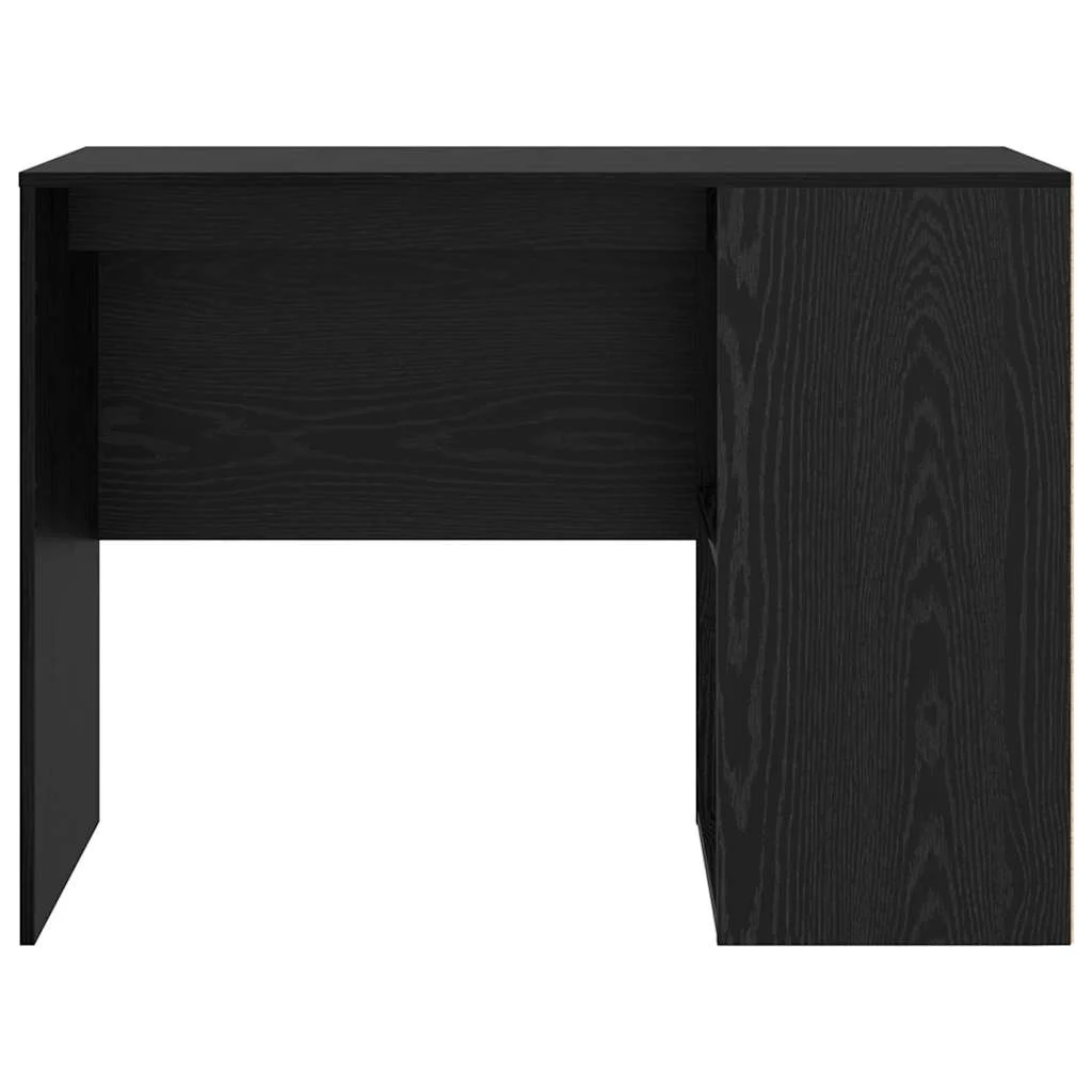 Bureau 102 x 50 x 75 cm chêne noir bois d'ingénierie – vue de dessus
