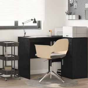 Bureau 102 x 50 x 75 cm chêne noir bois d'ingénierie – vue d’ensemble