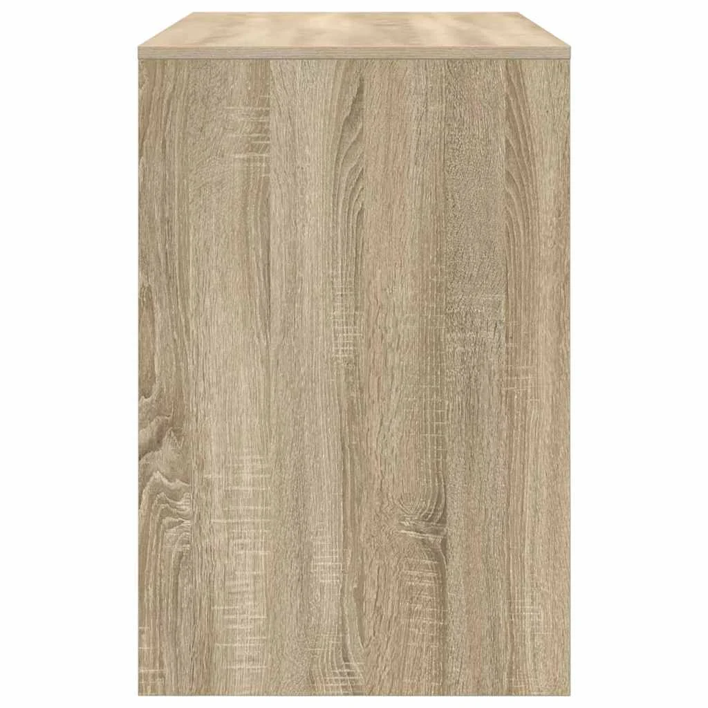 Bureau 102 x 50 x 75 cm chêne sonoma bois d'ingénierie – modèle 3 – vue de dos