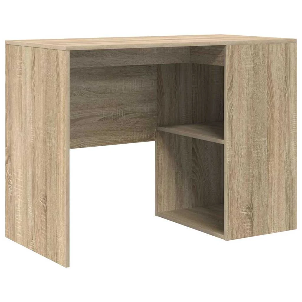 Bureau 102 x 50 x 75 cm chêne sonoma bois d'ingénierie – modèle 3 – vue de côté