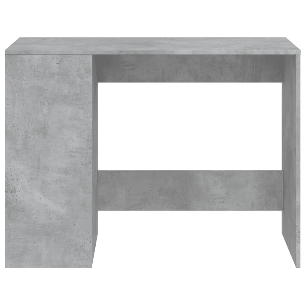 Bureau 102 x 50 x 75 cm gris béton bois d'ingénierie – vue de détail