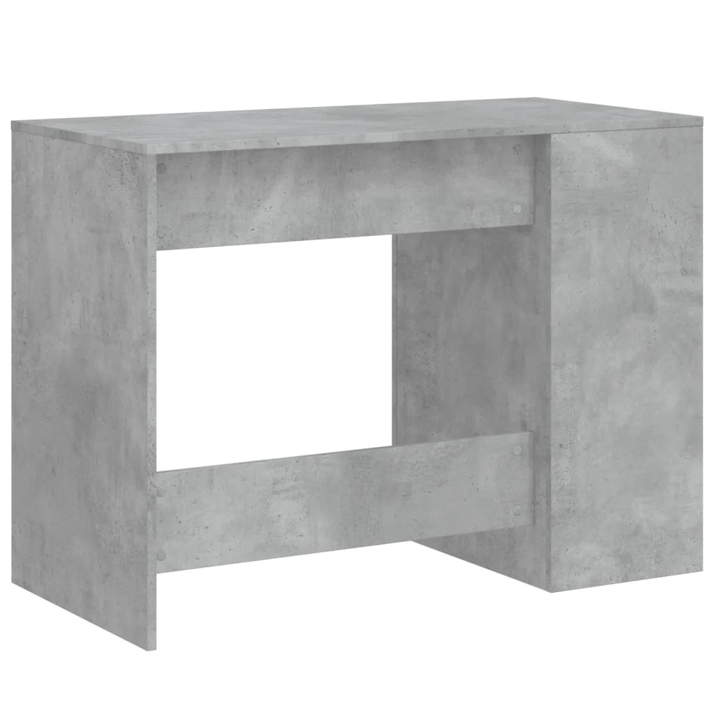 Bureau 102 x 50 x 75 cm gris béton bois d'ingénierie – vue en situation