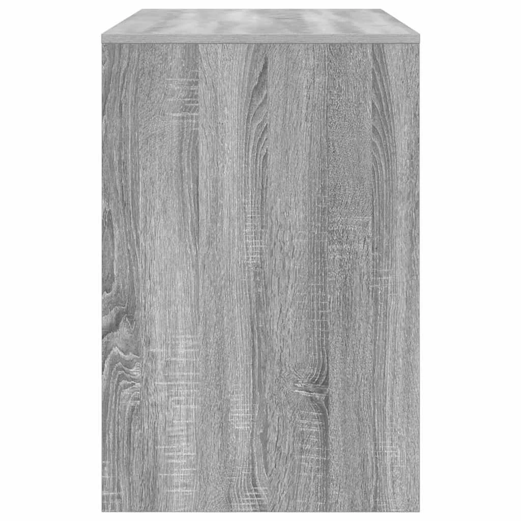 Bureau 102 x 50 x 75 cm sonoma gris bois d'ingénierie – modèle 3 – vue de dos