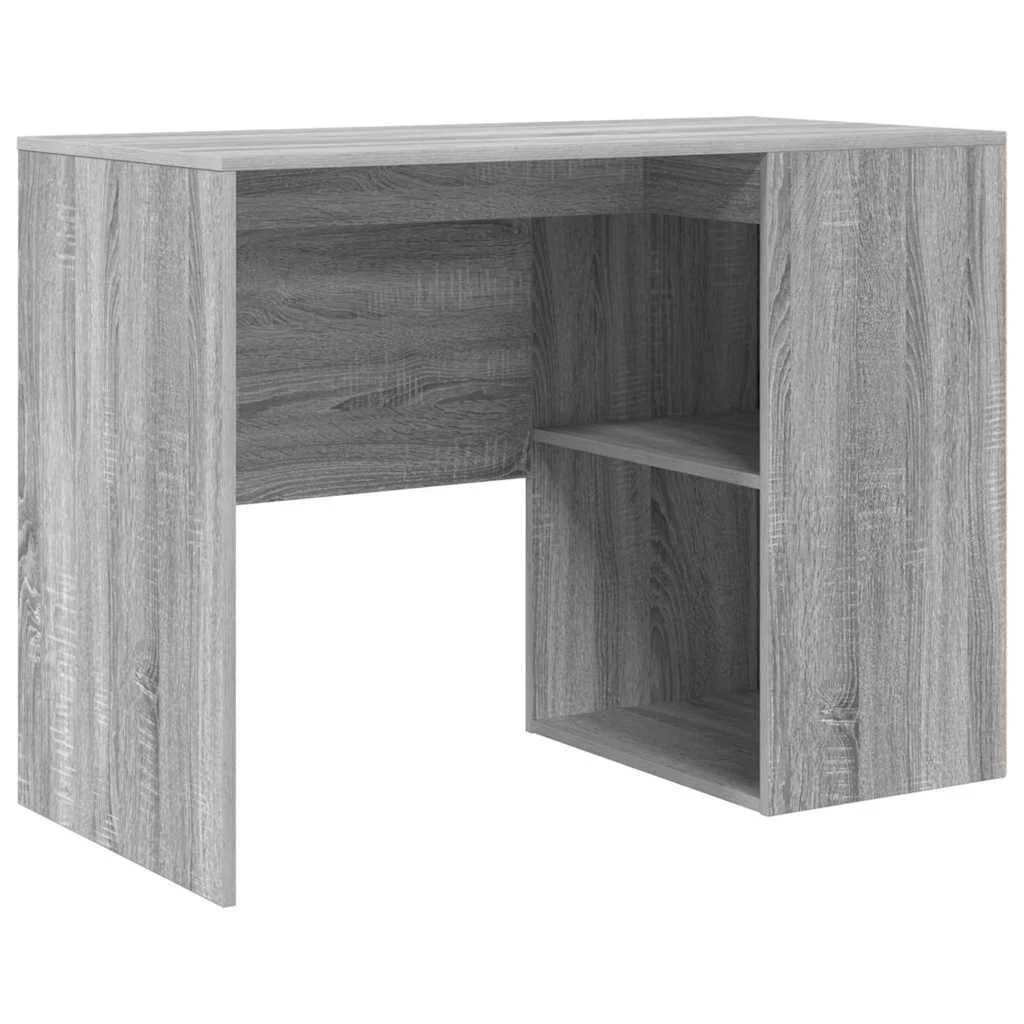 Bureau 102 x 50 x 75 cm sonoma gris bois d'ingénierie – modèle 3 – vue de côté