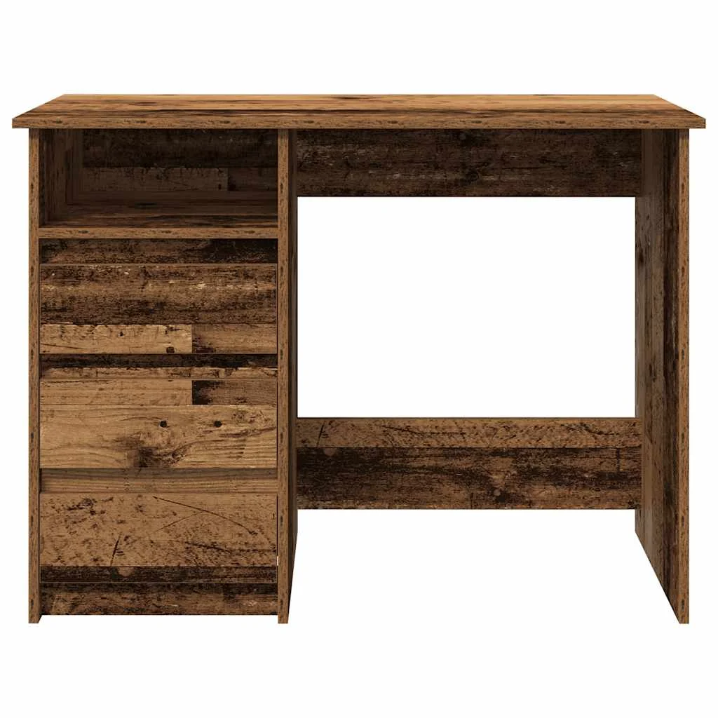 Bureau 102 x 50 x 75 cm vieux bois bois d'ingénierie – vue en situation