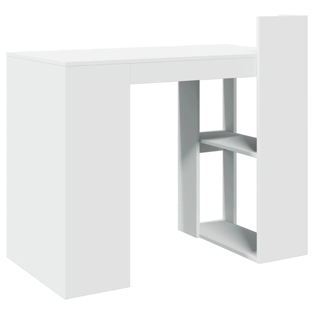 Bureau 103,5 x 56,5 x 94 cm blanc bois d'ingénierie – vue de dessus