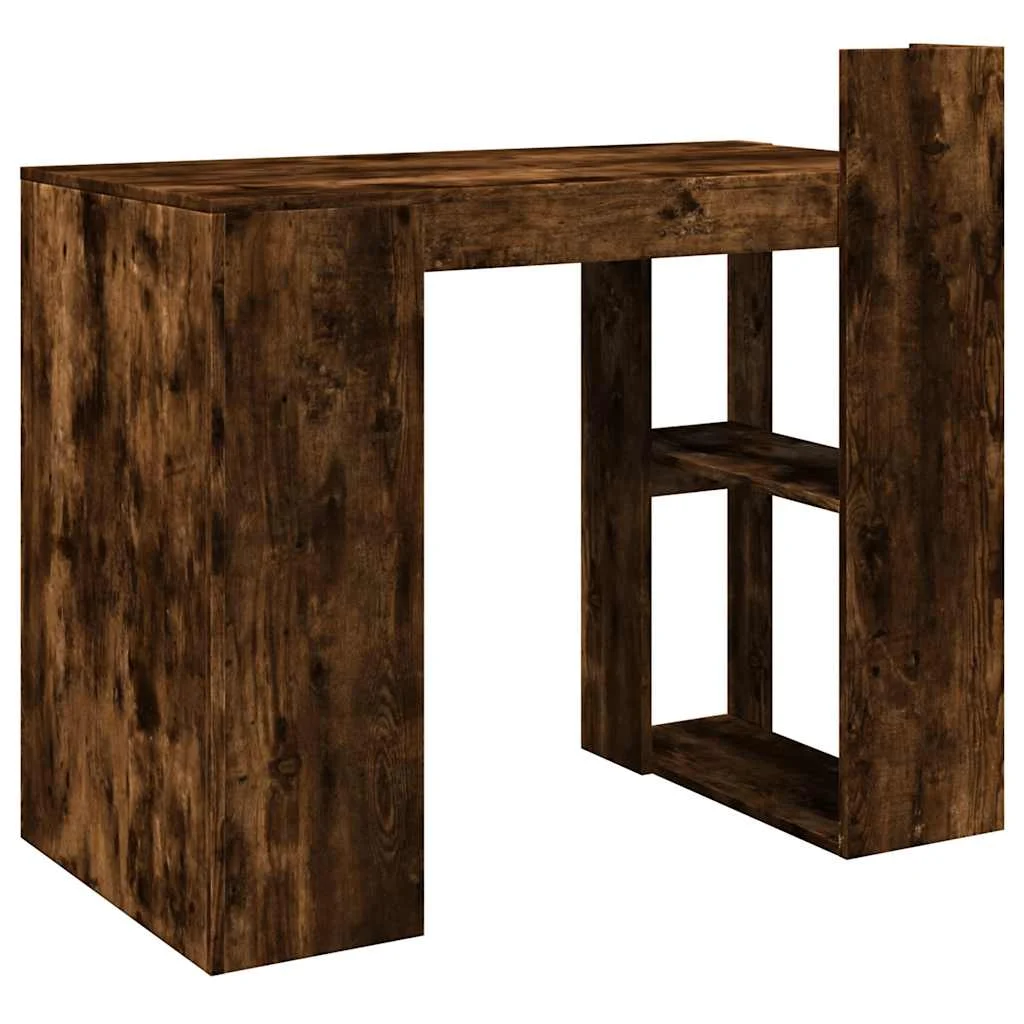 Bureau 103,5 x 56,5 x 94 cm chêne fumé bois d'ingénierie – vue de dessus
