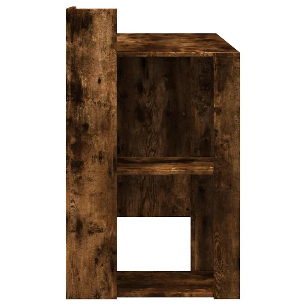 Bureau 103,5 x 56,5 x 94 cm chêne fumé bois d'ingénierie – vue de dos