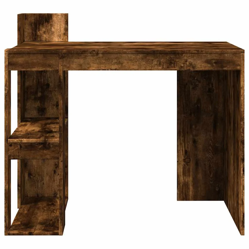 Bureau 103,5 x 56,5 x 94 cm chêne fumé bois d'ingénierie – vue en situation