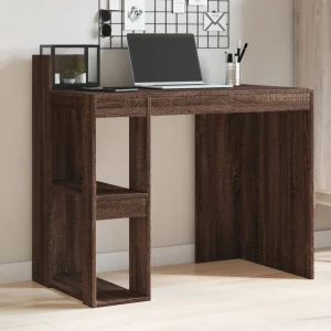 Bureau 103,5 x 56,5 x 94 cm chêne marron bois d'ingénierie – vue d’ensemble