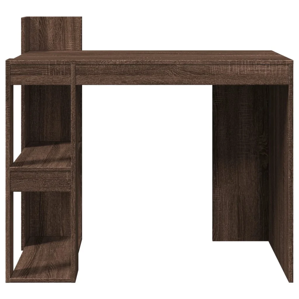 Bureau 103,5 x 56,5 x 94 cm chêne marron bois d'ingénierie – vue en situation