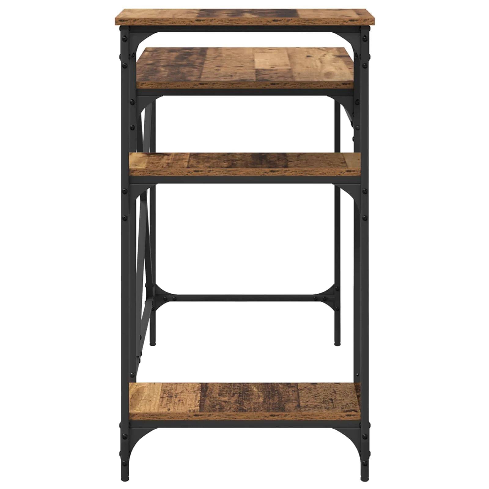 Bureau 105 x 50 x 90 cm bois ancien bois d'ingénierie – vue de dos