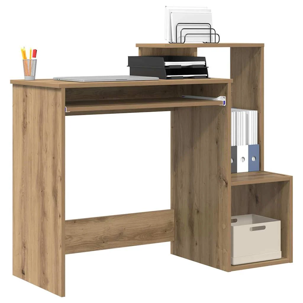Bureau 106 x 41 x 88,5 cm chêne artisanal bois d'ingénierie – vue de détail