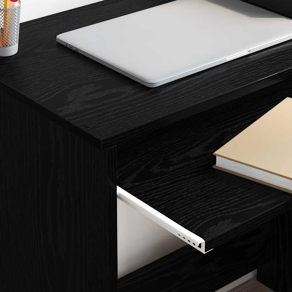 Bureau 106 x 41 x 88,5 cm chêne noir bois d'ingénierie – vue en situation