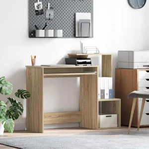 Bureau 106 x 41 x 88,5 cm chêne sonoma bois d'ingénierie – vue d’ensemble
